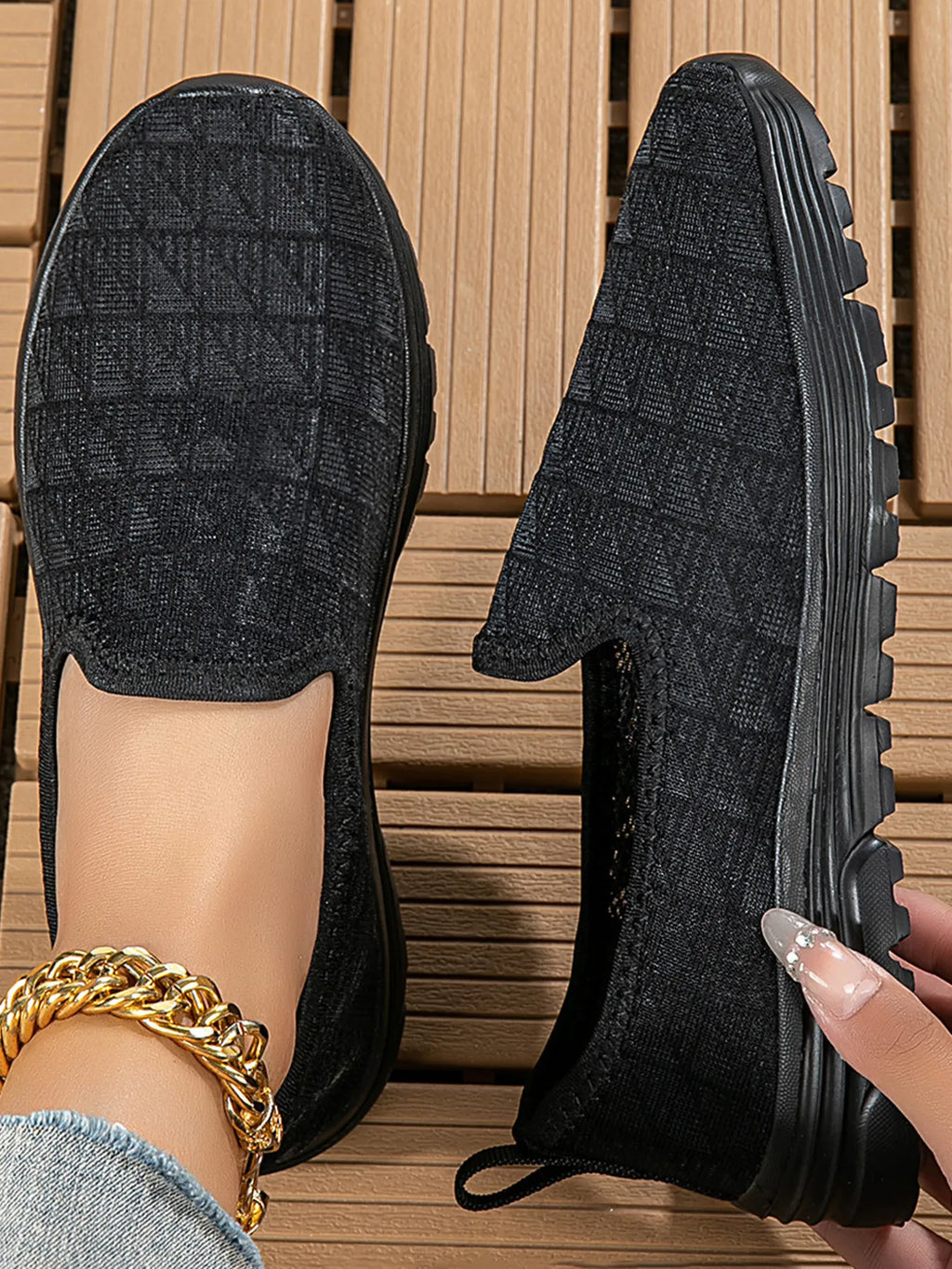 Breathable Mesh Slip-On Sneakers
