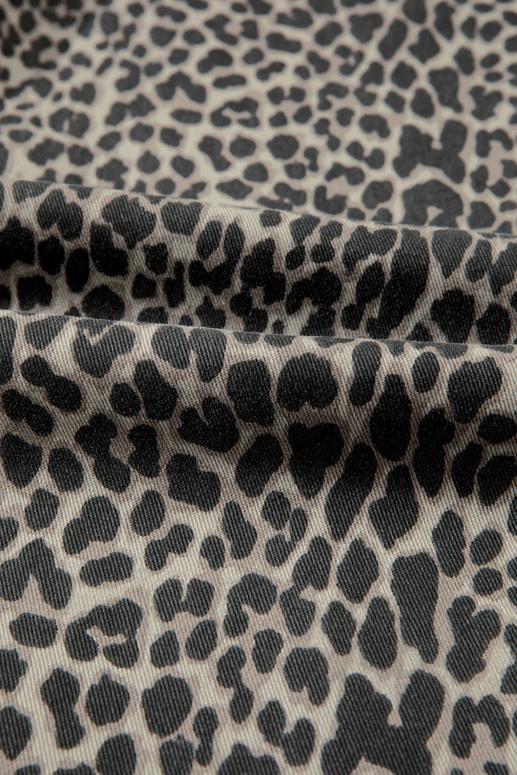 Leopard High Waist Wide Leg Jeans