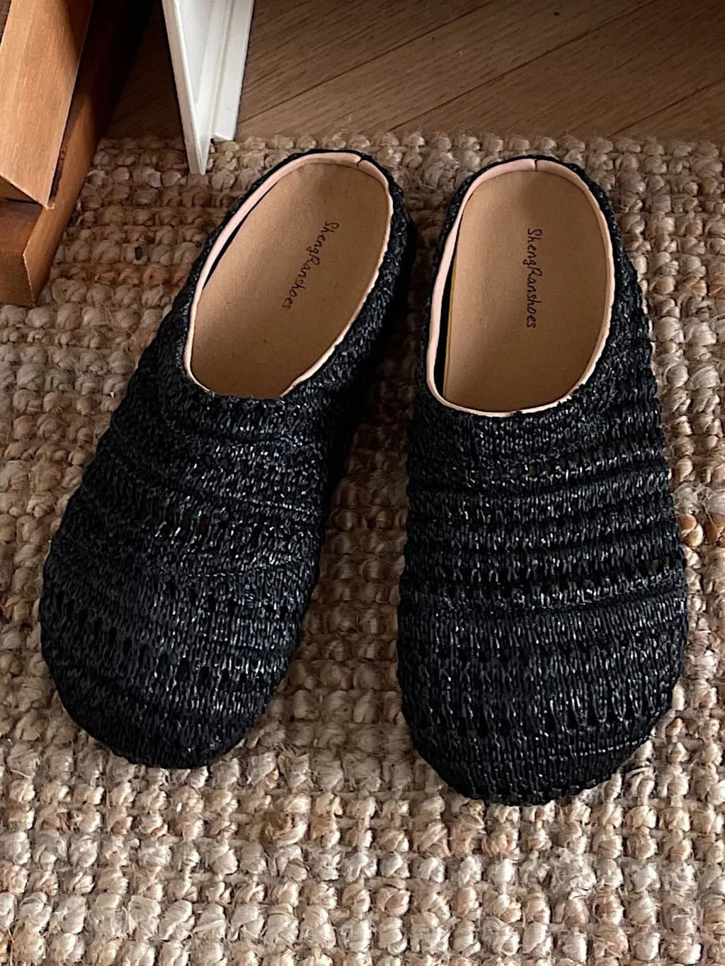 Knitted Round Toe Slip-Ons