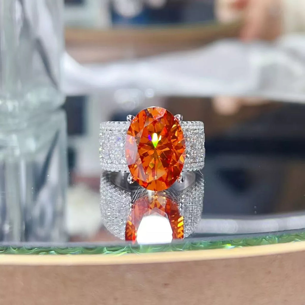 8 Carat Moissanite 925 Sterling Silver Ring