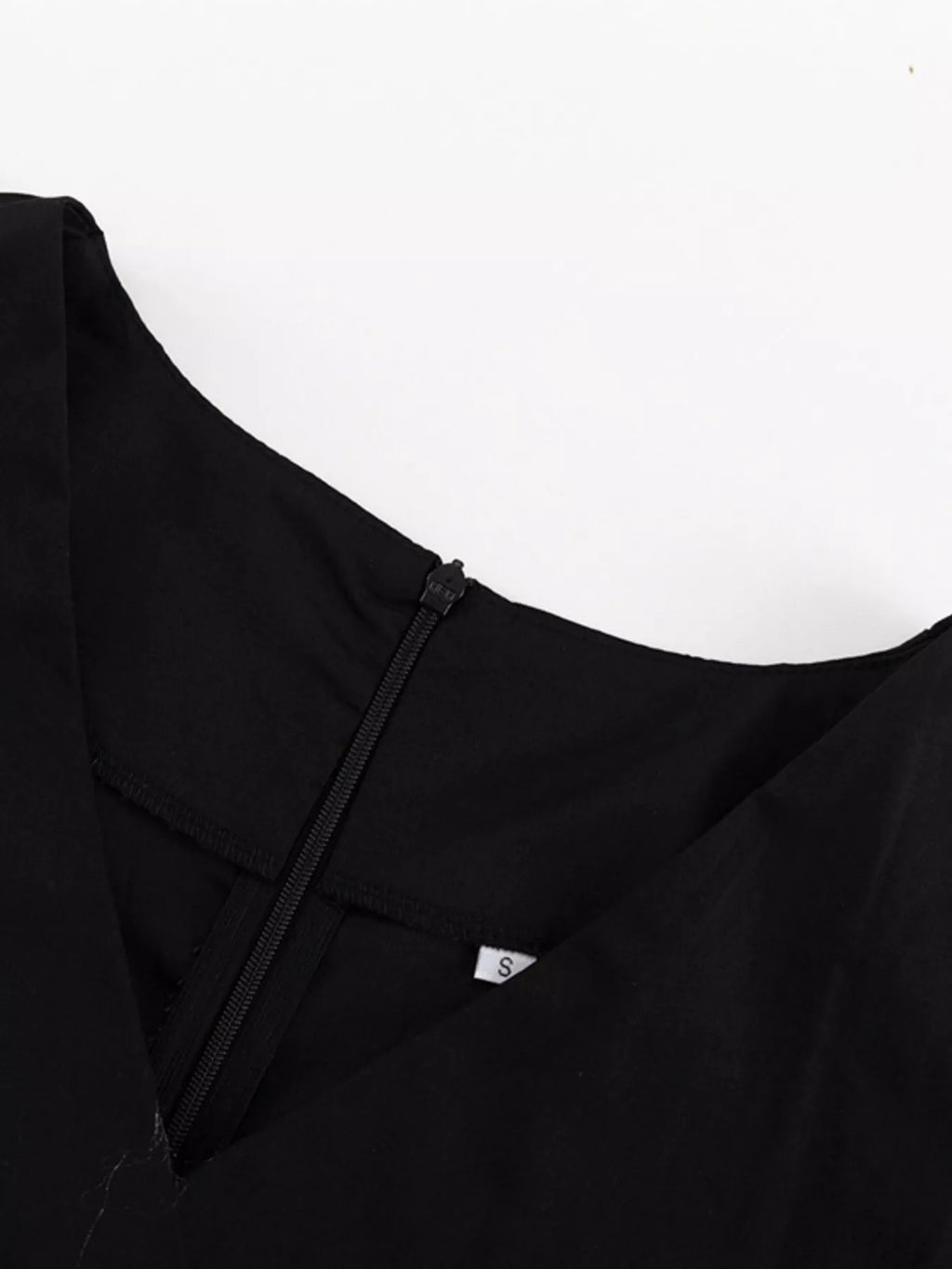 Ruffled Hem Ruched Puff Sleeve Mini Dress