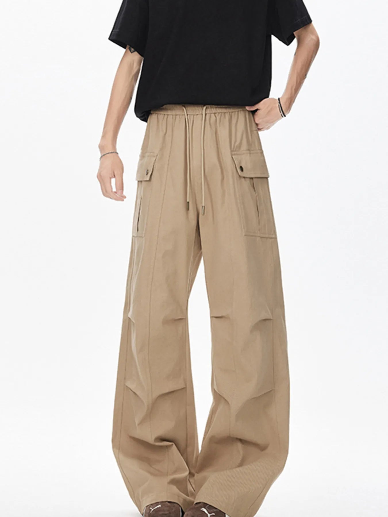 Men's Drawstring Cargo Pants