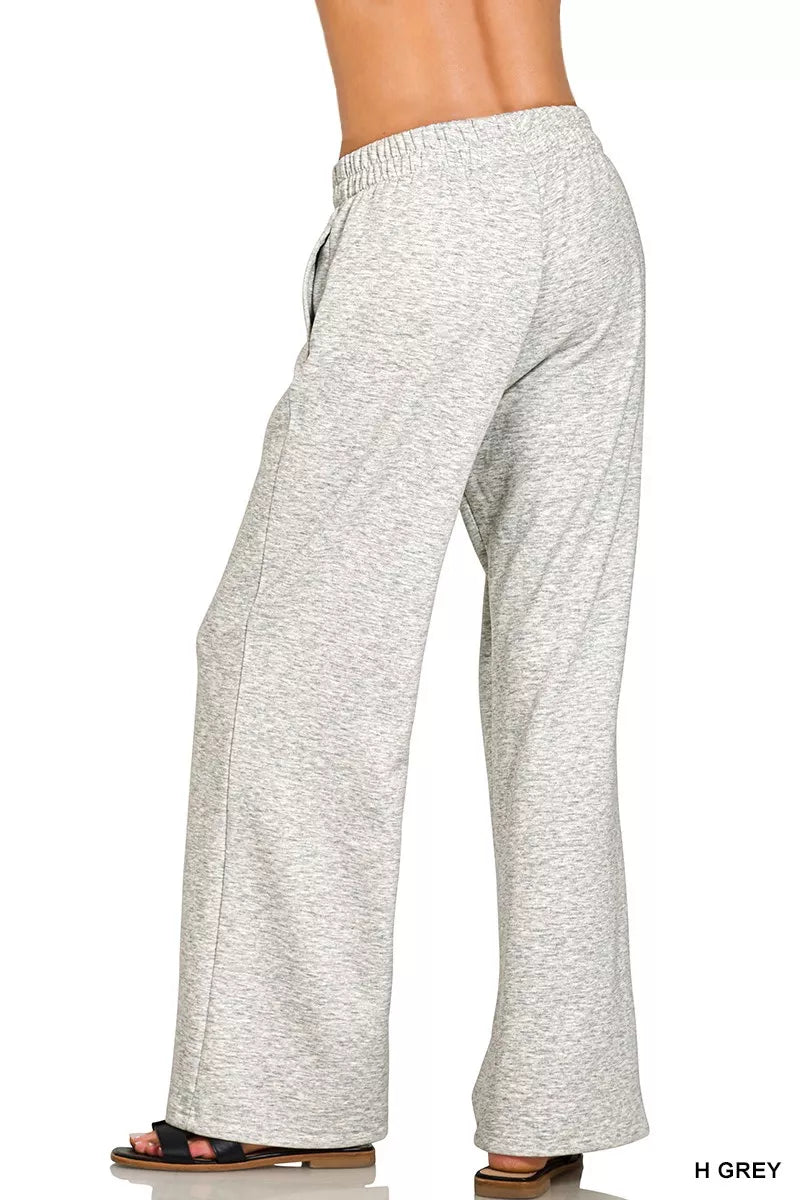 Zenana Scuba Side Slit Top and Pants Set