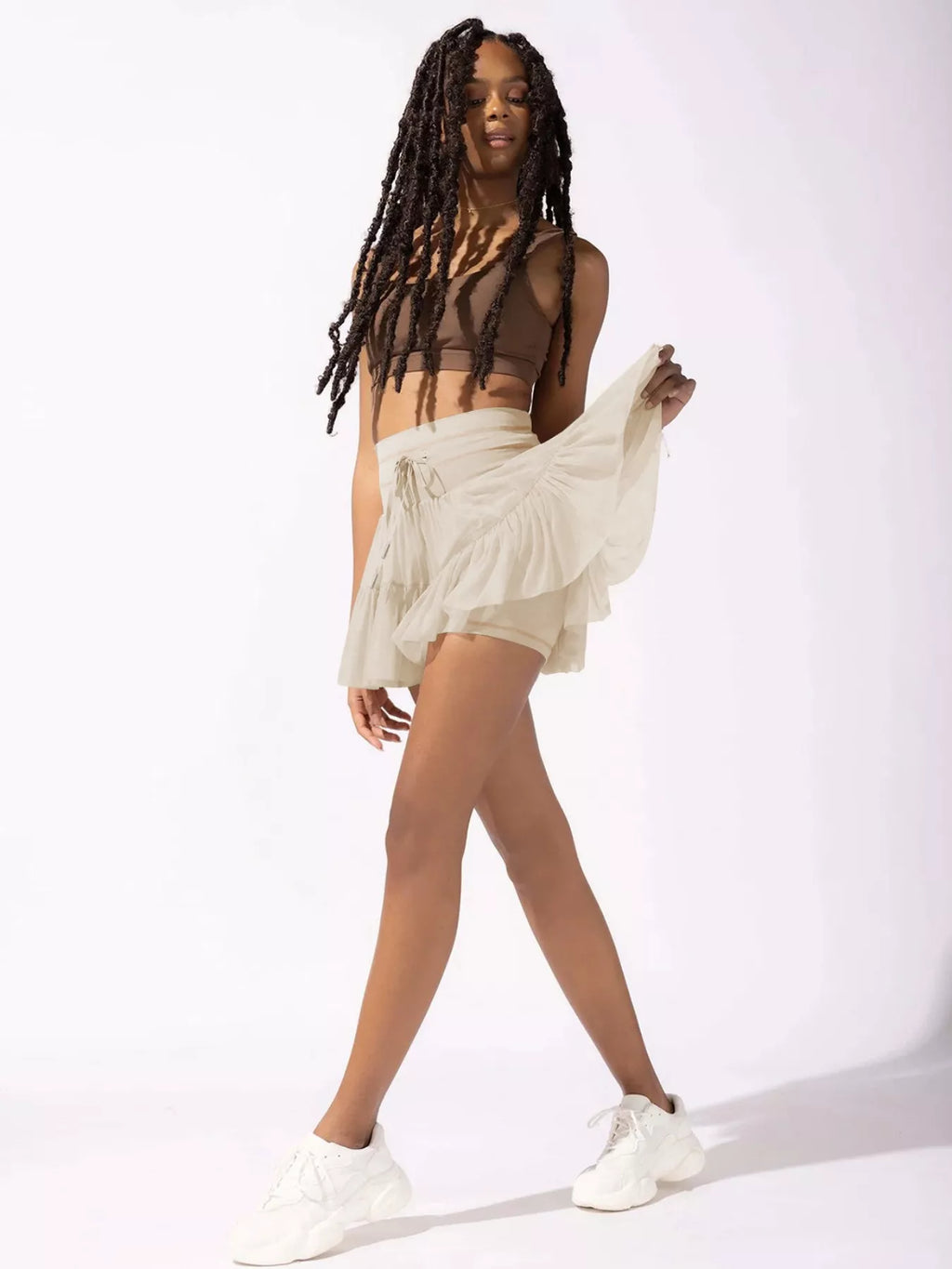 High Waist Skort with Pockets