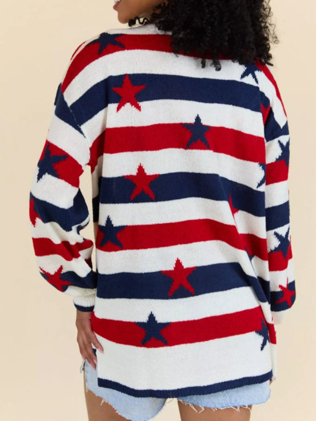 Stars and Stripes Long Sleeve Sweater