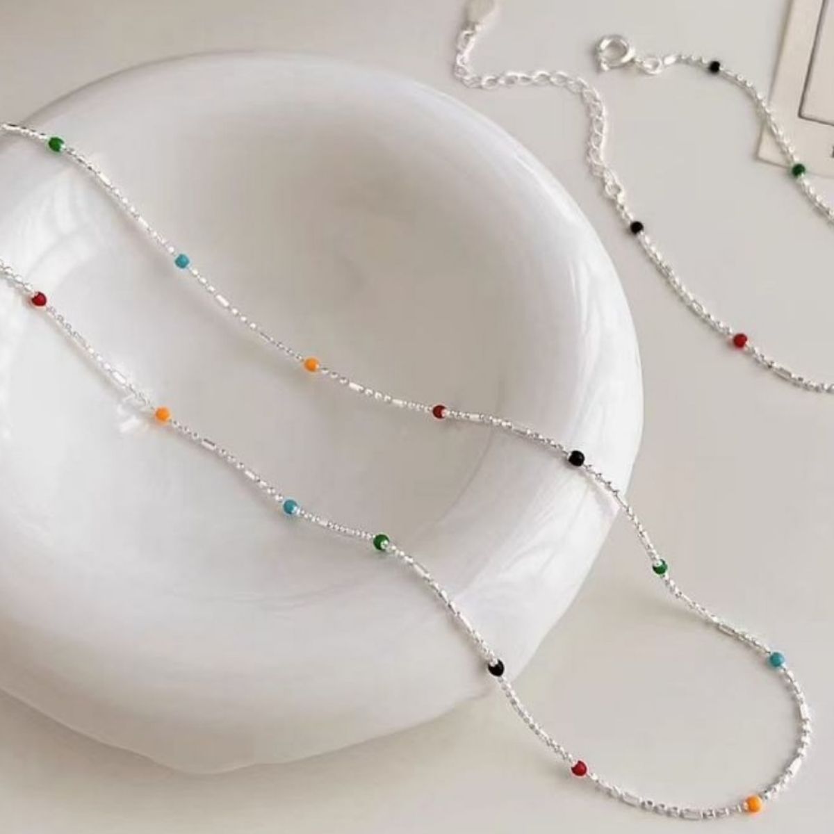 925 Sterling Silver Bead Necklace