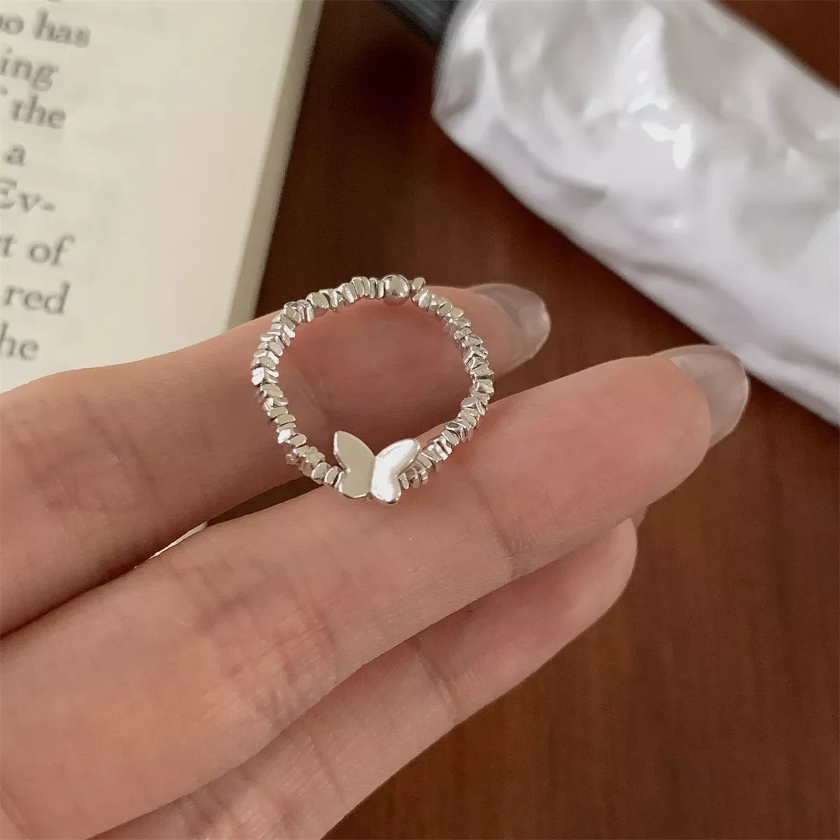 925 Sterling Silver Butterfly Ring