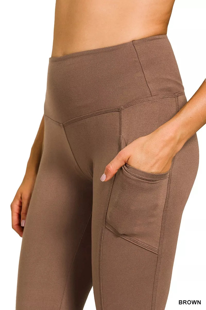 Zenana Brushed Dty Microfiber Flare Pants