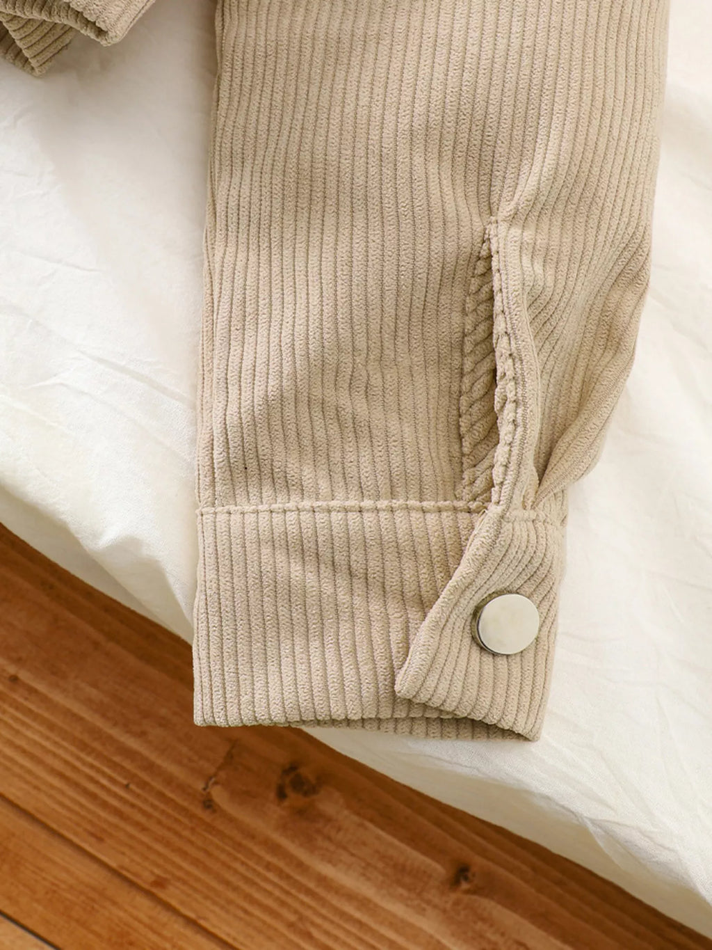 Children's Casual Corduroy Button-Up Jacket