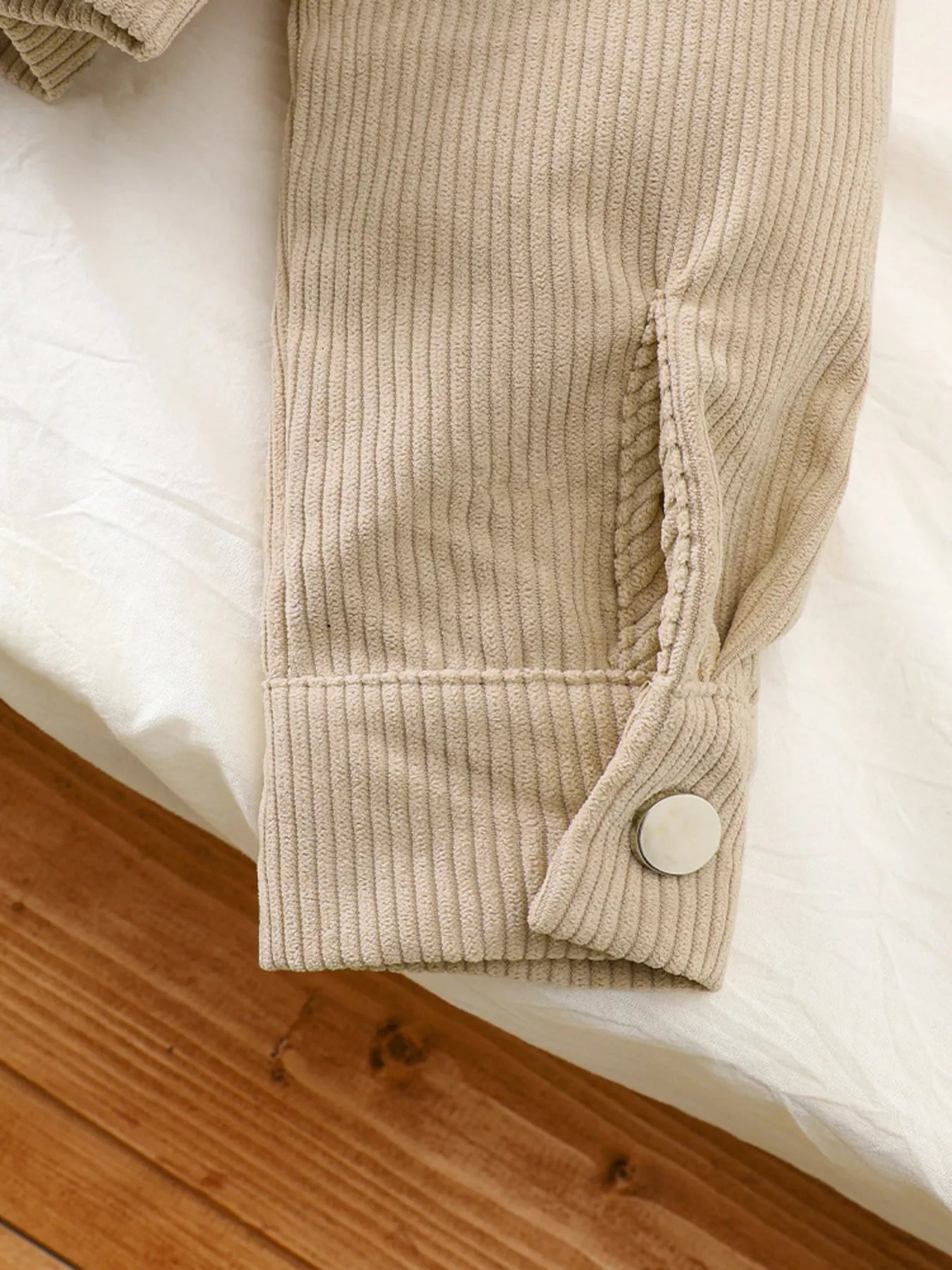 Children's Casual Corduroy Button-Up Jacket