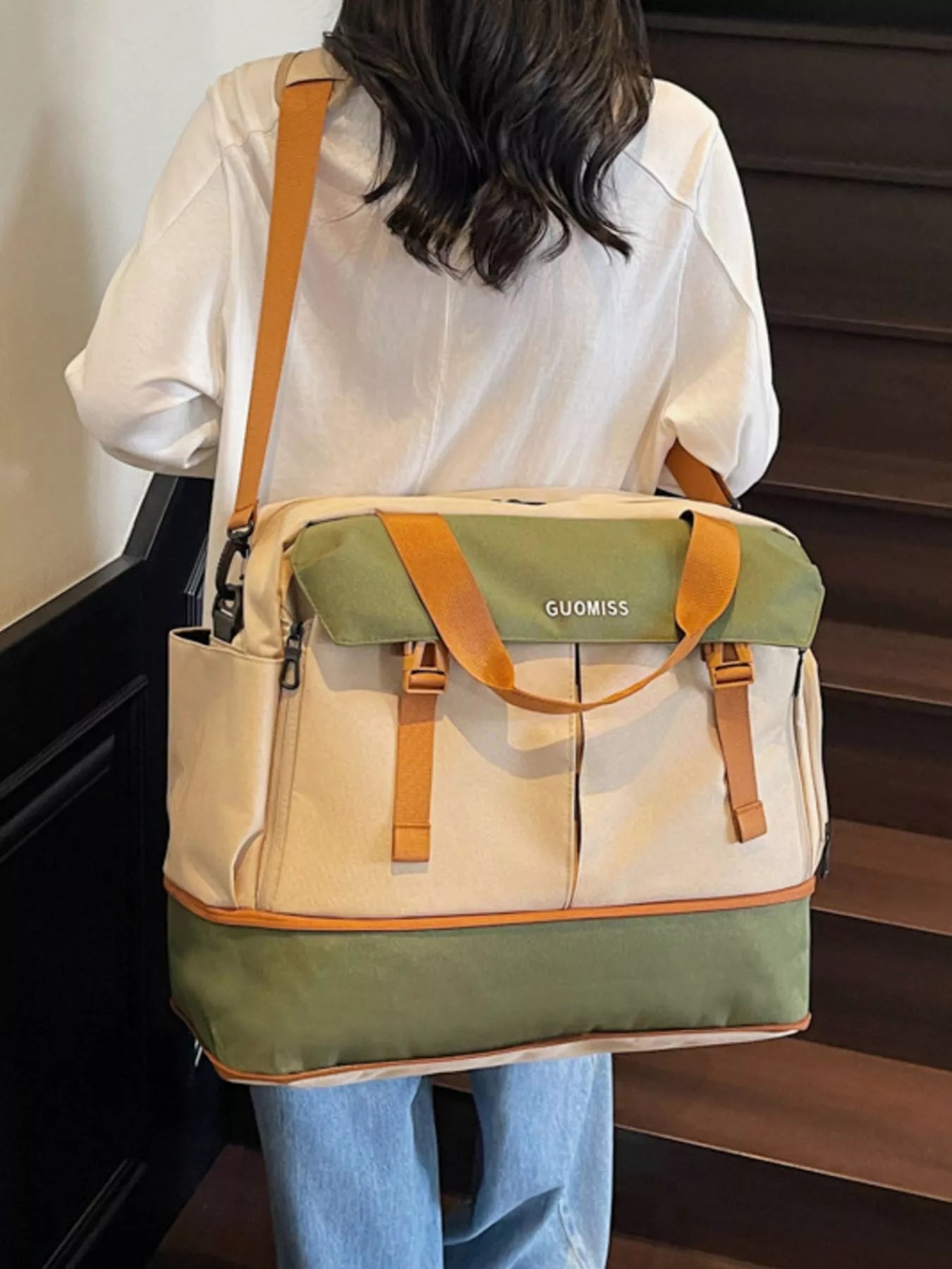 Color Block Travel Bag