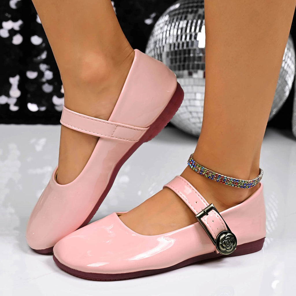 Buckle Strap Mary Jane Loafers