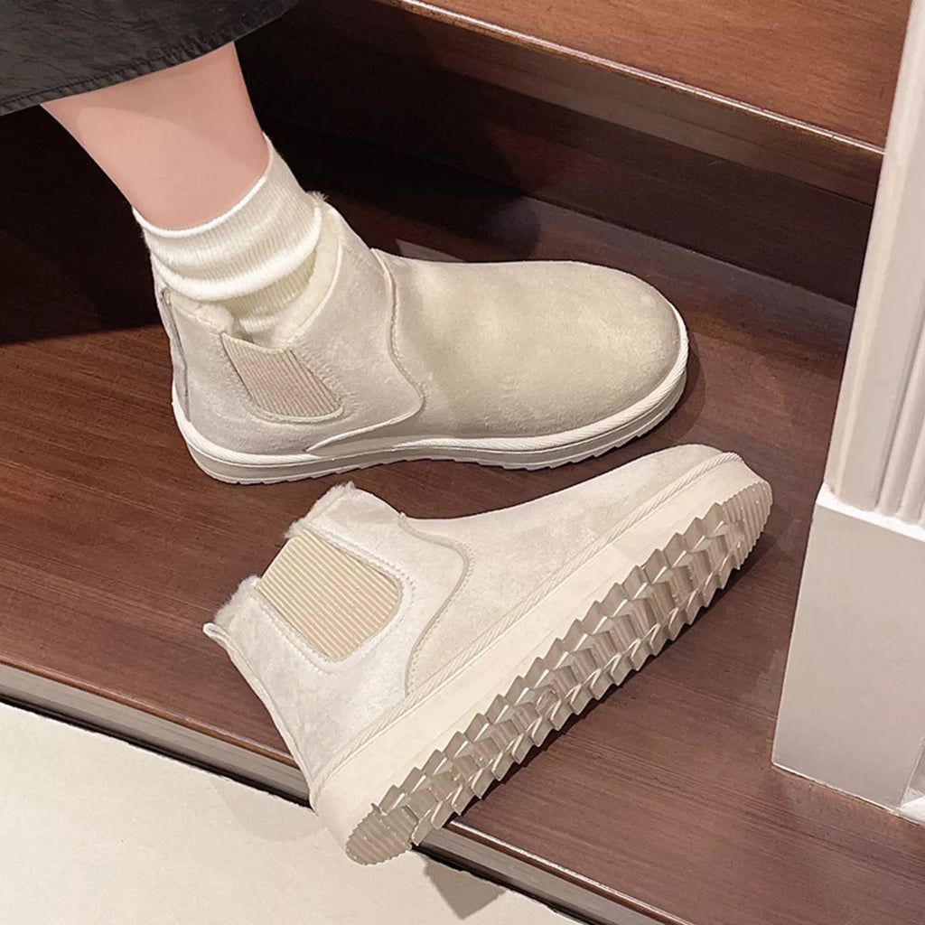 Round Toe Platform Boots