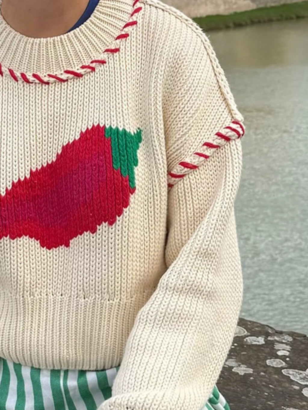 Pepper Round Neck Long Sleeve Sweater
