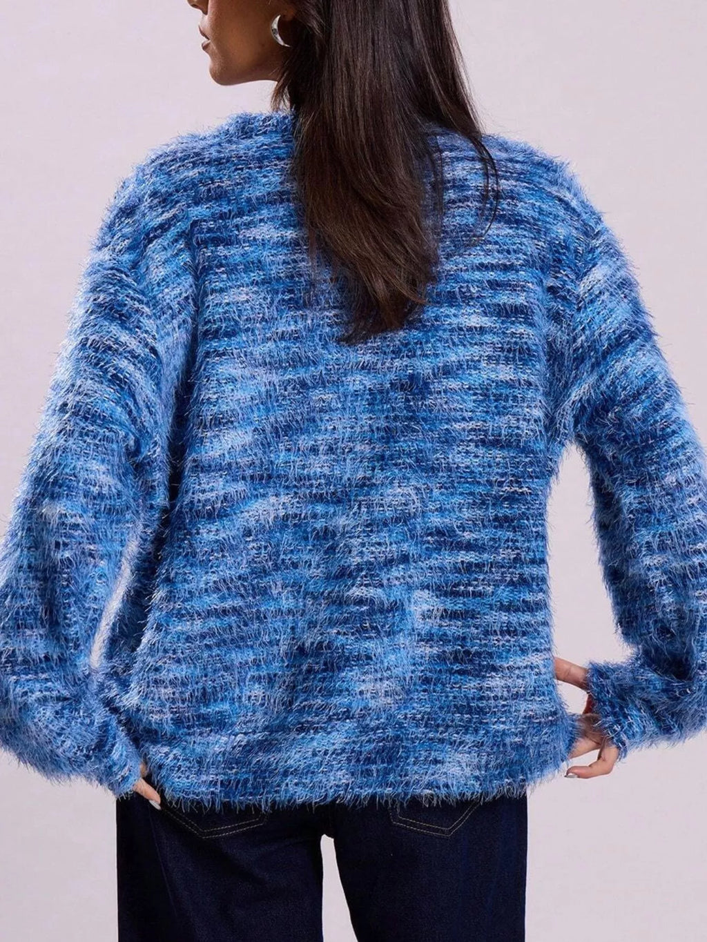 Textured Knit Button-Down Cardigan