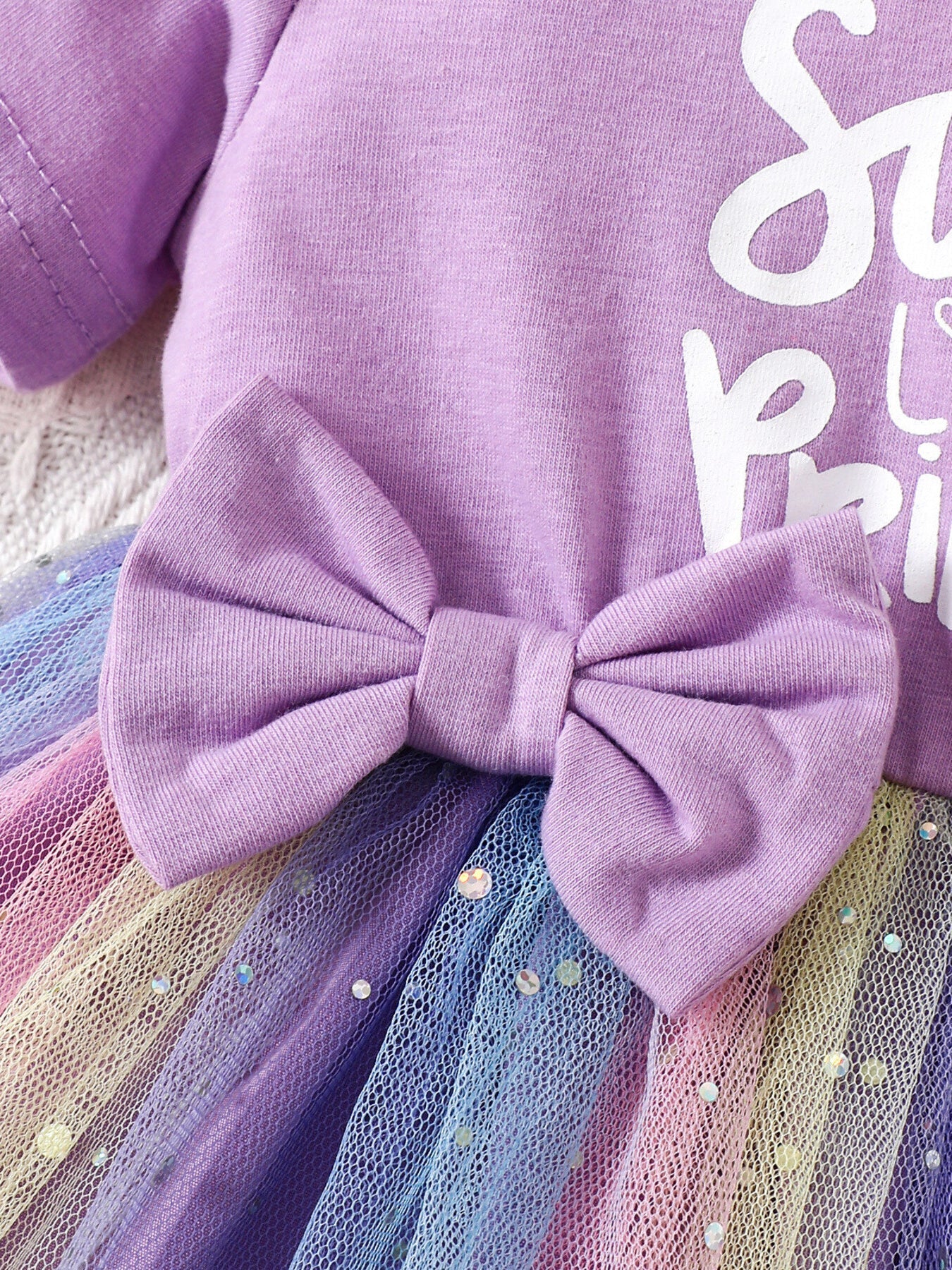 Children's Bowknot Tulle Dress with Headband