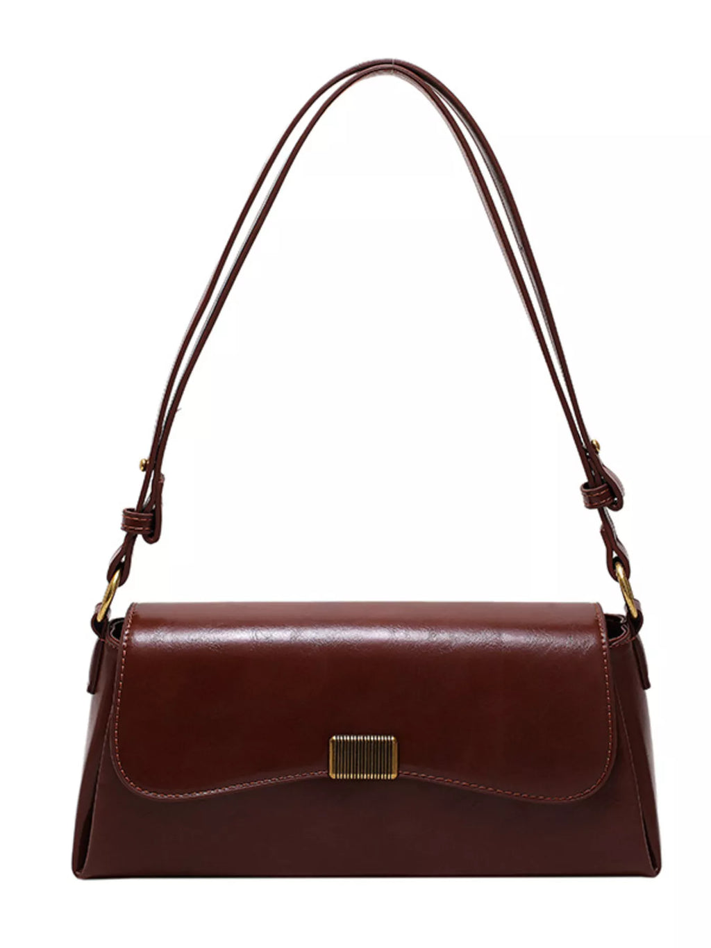 Leather Flap Shoulder Bag