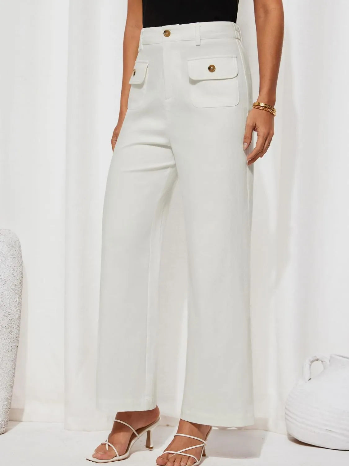 High Waist Wide Leg Pants