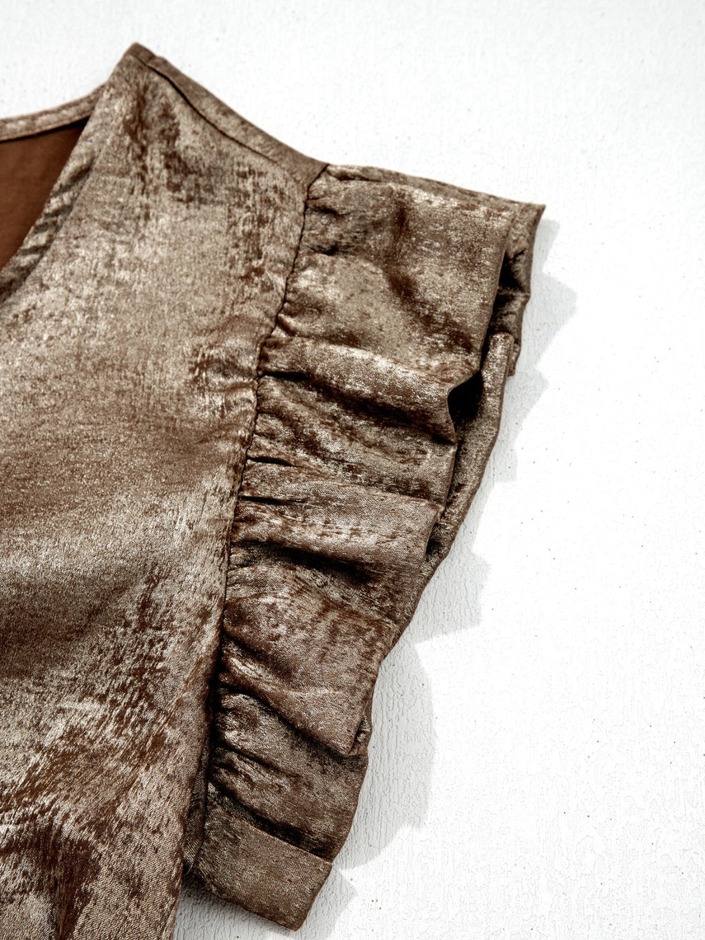 Ruffled Round Neck Tank