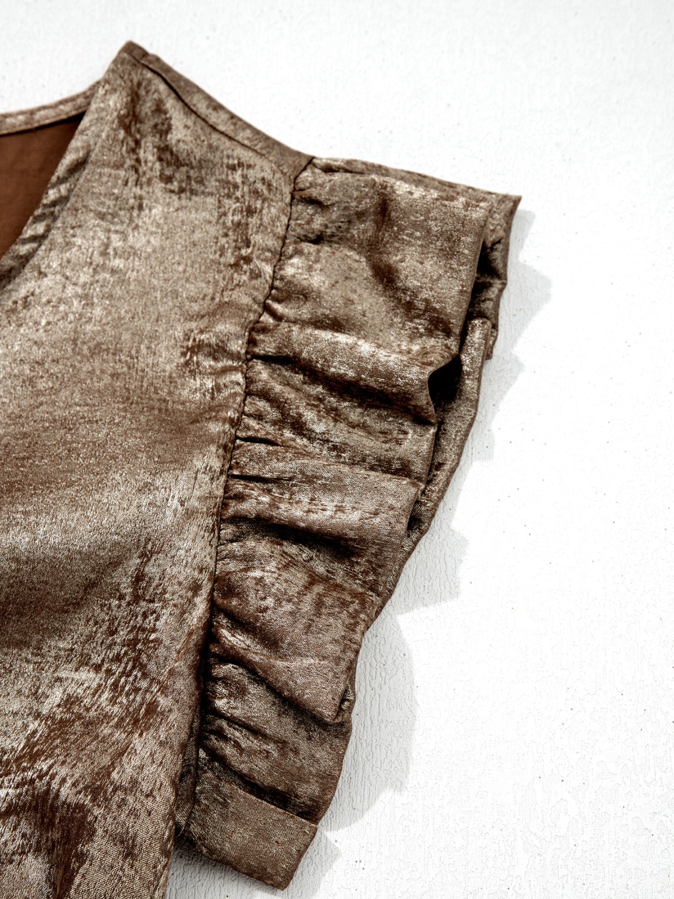 Ruffled Round Neck Tank