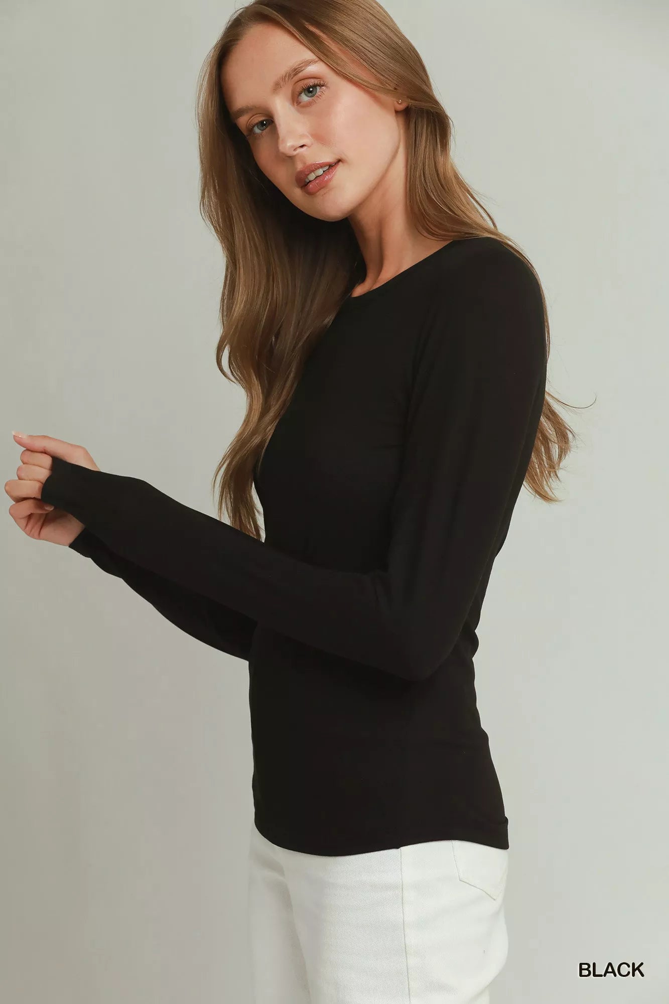 Umgee Crewneck Long Sleeve Top