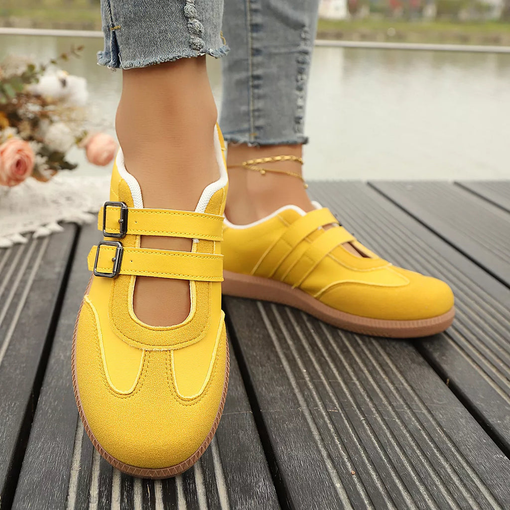 Buckle Strap Casual Sneakers