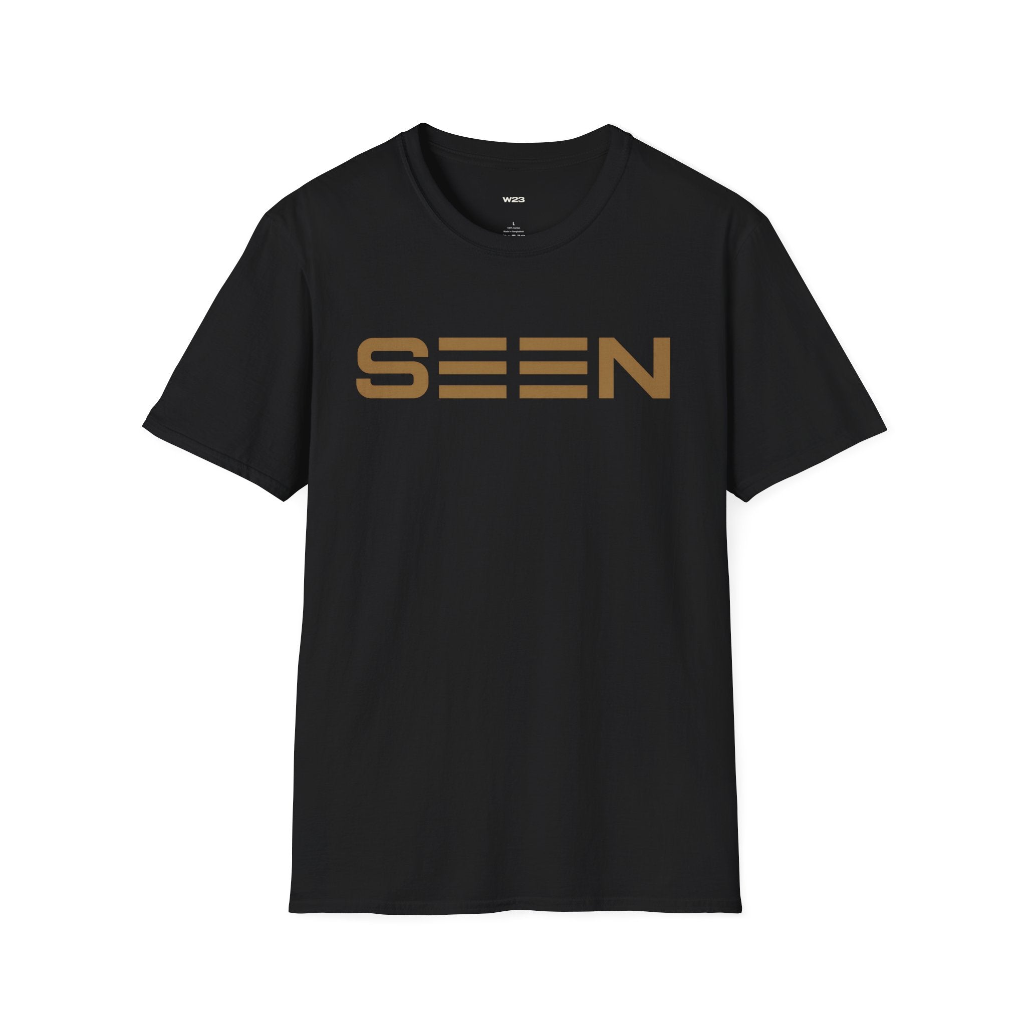 SEEN. Graphic Tee — Bold Retro Stripe Logo