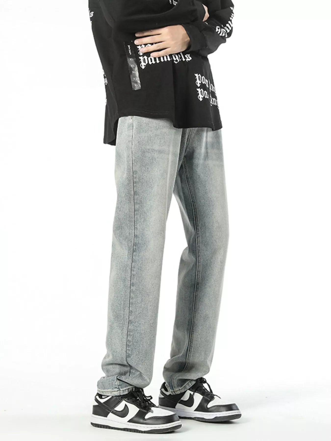 Men's Vintage Wash Loose Fit Jeans