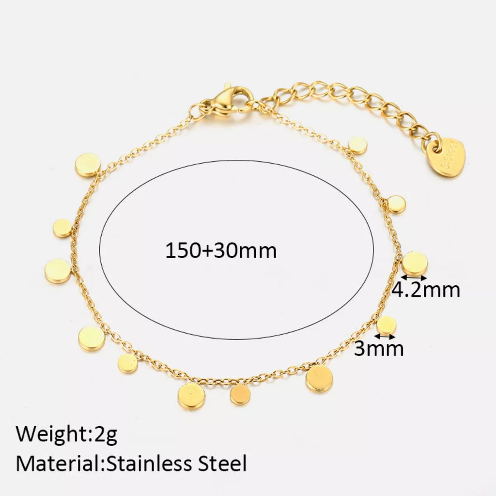 18K Gold-Plated Charm Bracelet