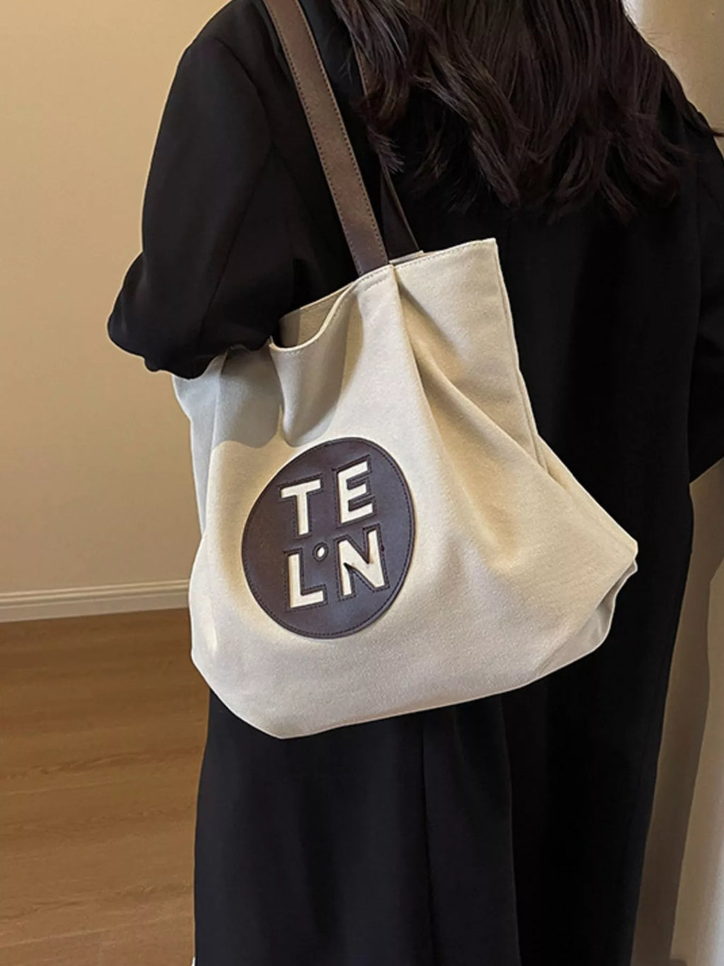 Contrast Canvas Shoulder Bag
