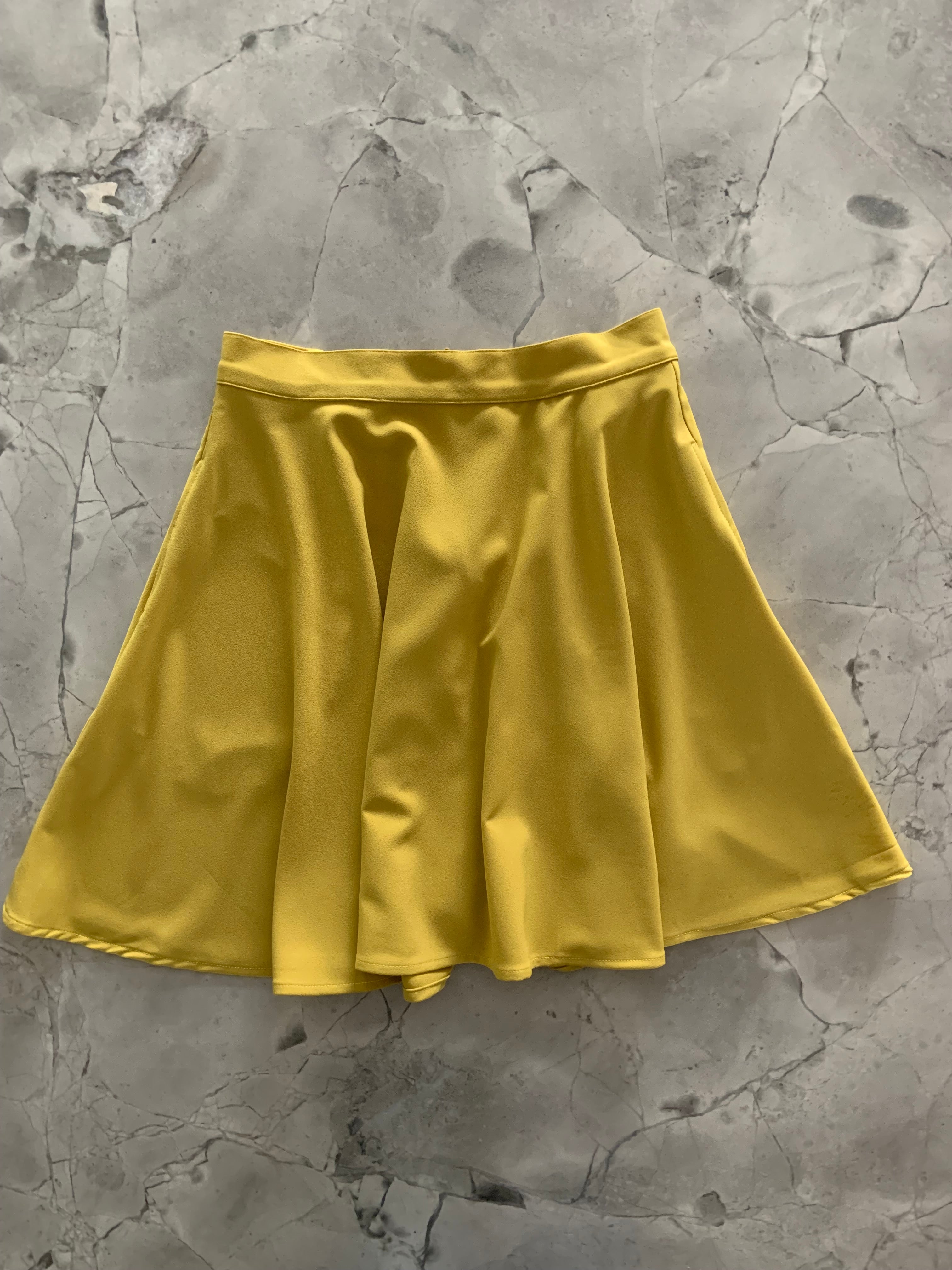 Chartreuse Skater Skirt - 2X only