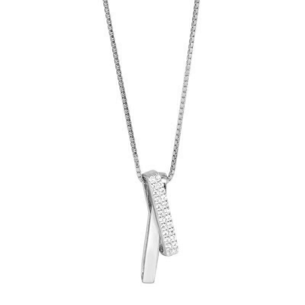 925 Sterling Silver Zircon Pendant Necklace