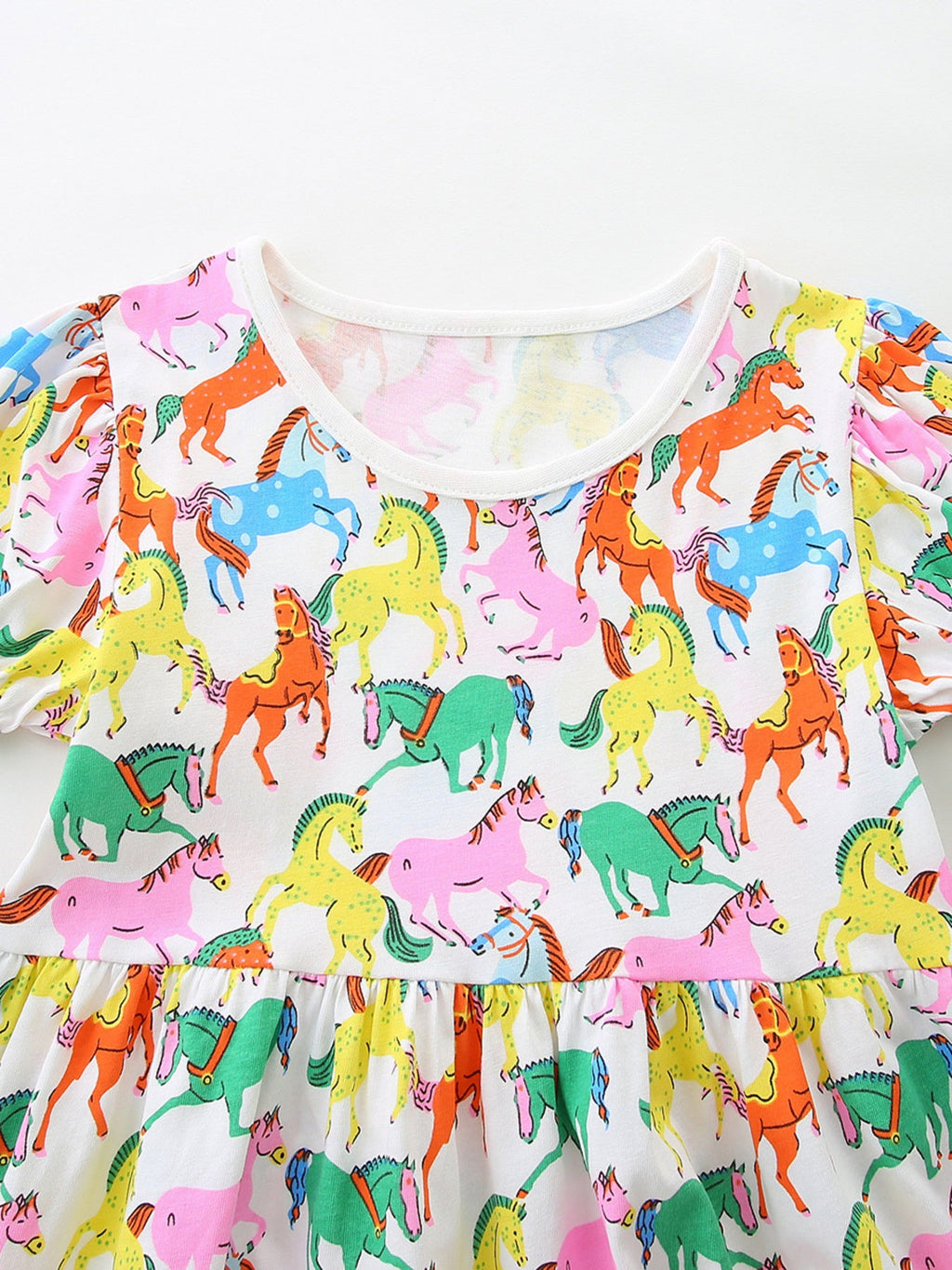 Children's Pony Print Casual Dress