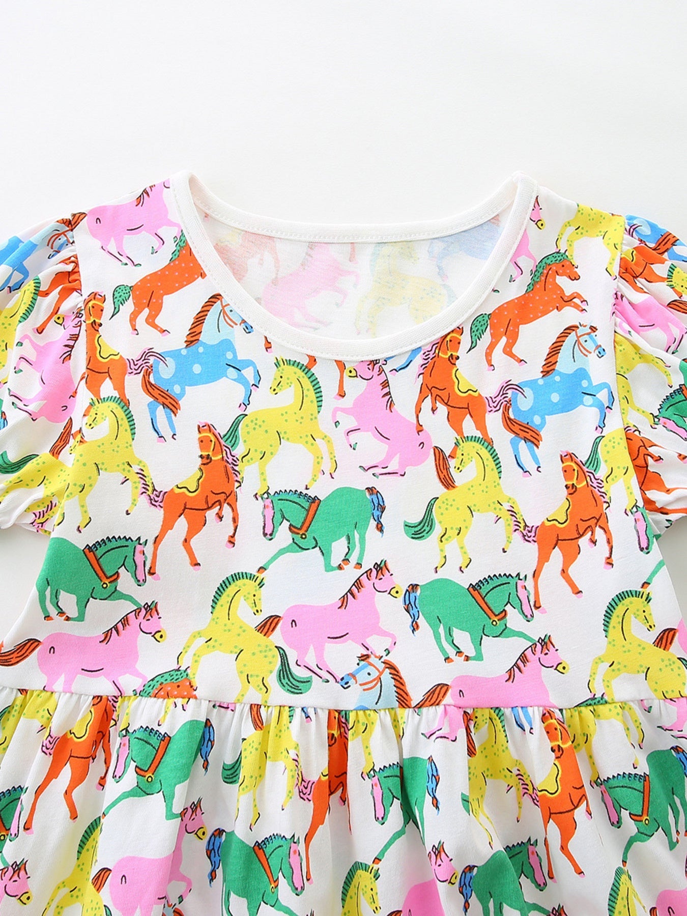 Children's Pony Print Casual Dress