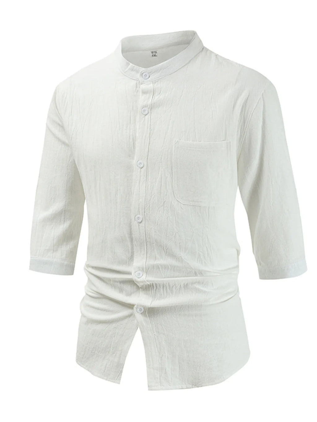 Men's Plus Size Button Down Half Sleeve Shirt