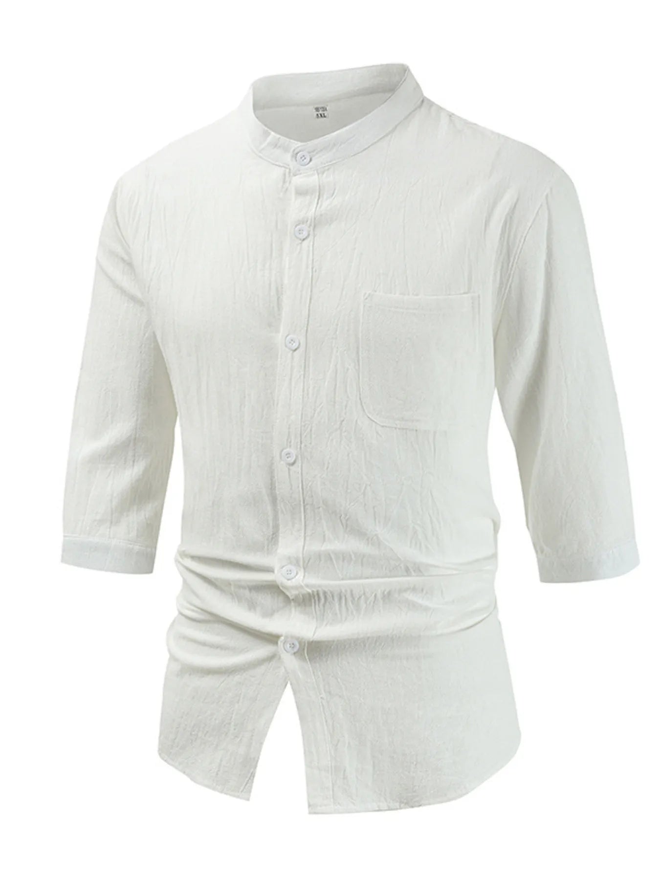 Men's Plus Size Button Down Half Sleeve Shirt
