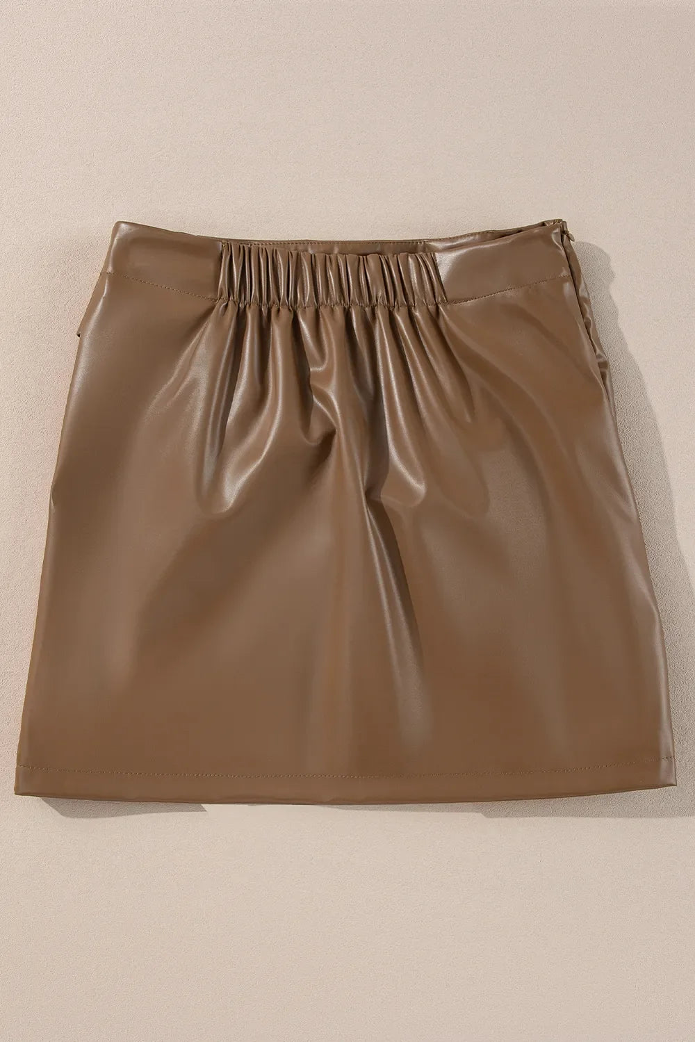 Bowknot Elastic Waist Mini Skirt