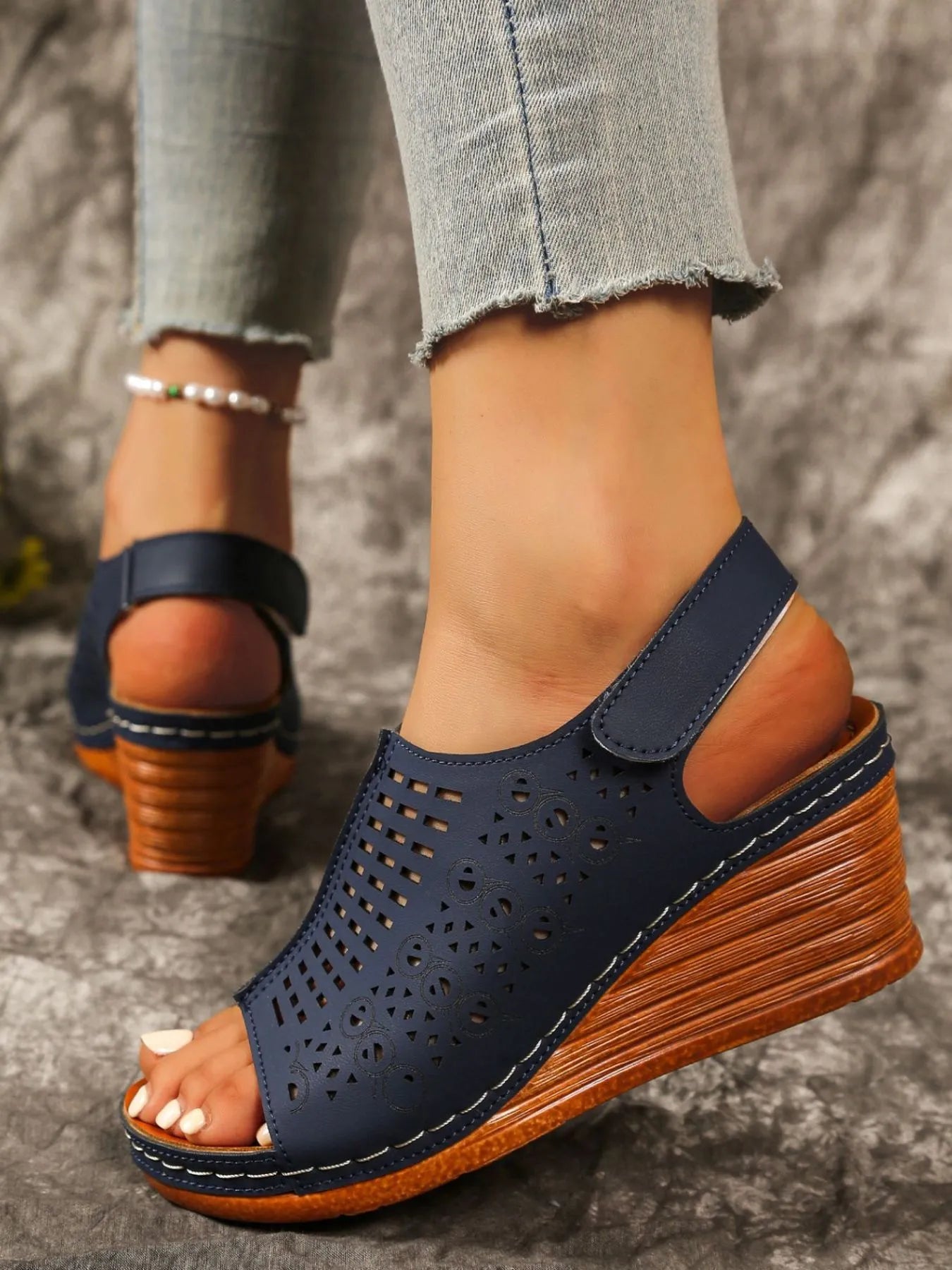 Open Toe Wedge Sandals