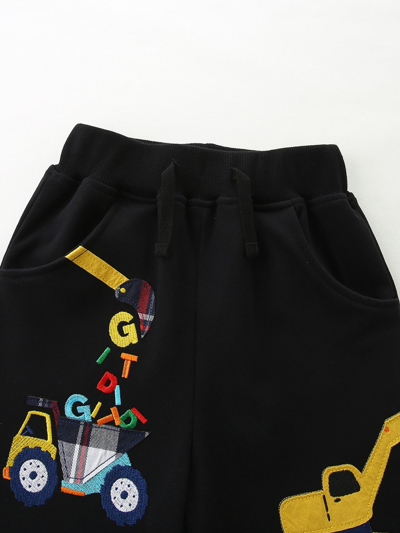 Children's Excavator Print Short Sleeve T-Shirt & Shorts Set