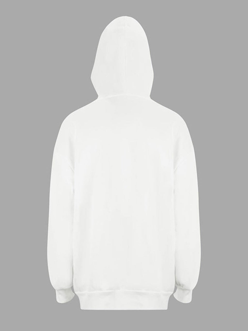 Striped Sleeve Zip-Up Drawstring Hoodie
