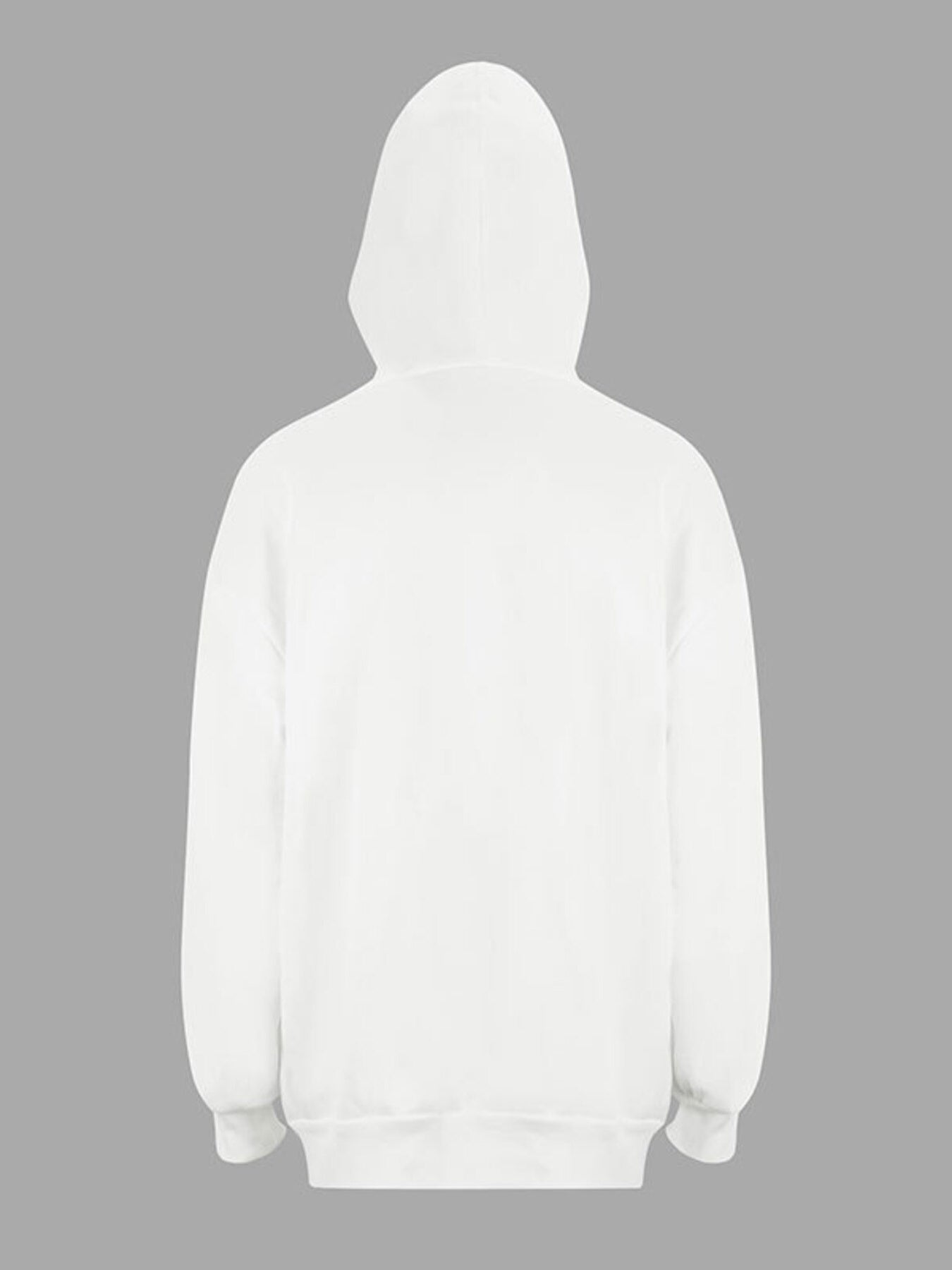 Striped Sleeve Zip-Up Drawstring Hoodie