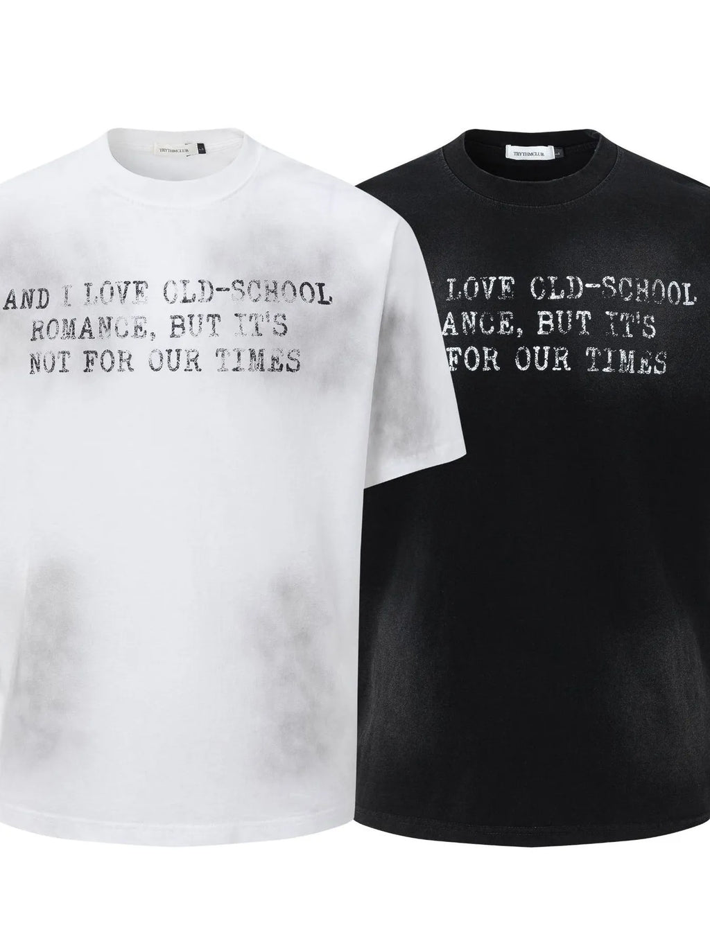 Men's Letter Round Neck Short Sleeve T-Shirt