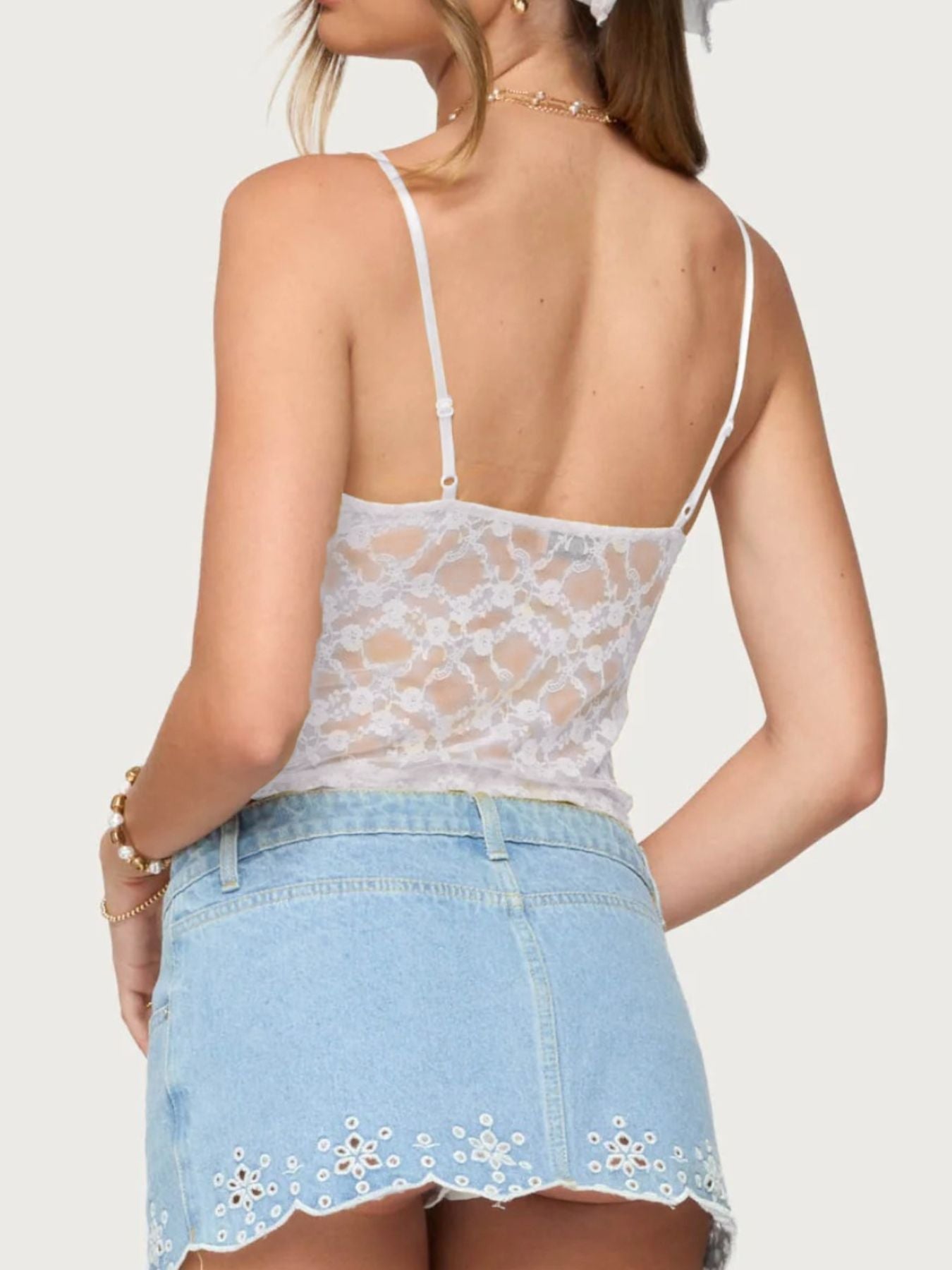 Lace Adjustable Strap Cami