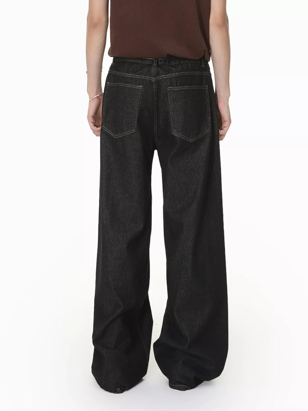 Men's Loose Fit Button-Fly Jeans