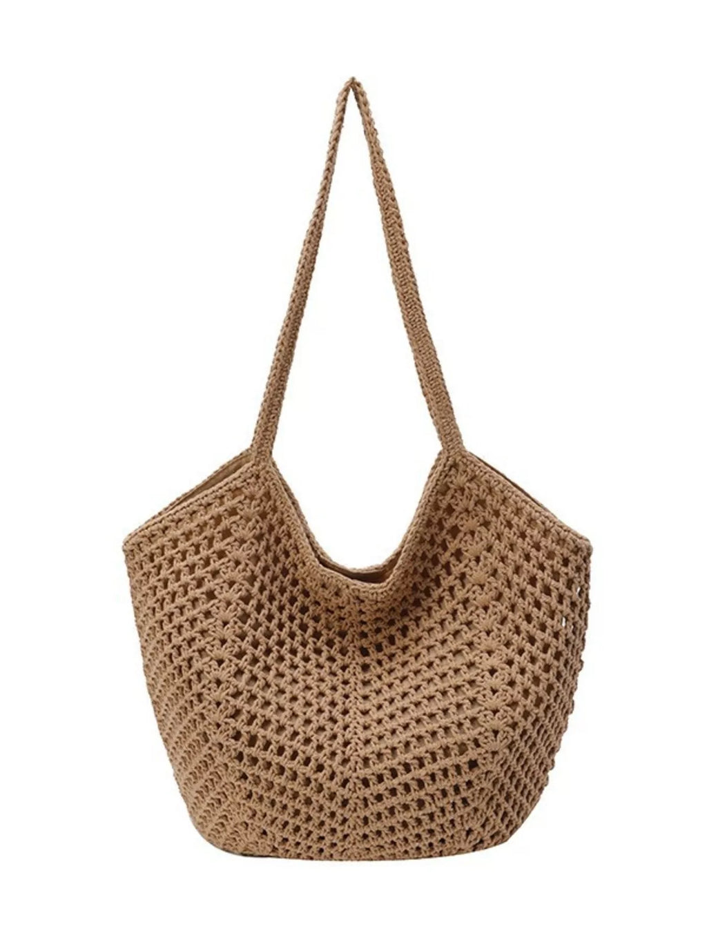 Woven Straw Shoulder Bag