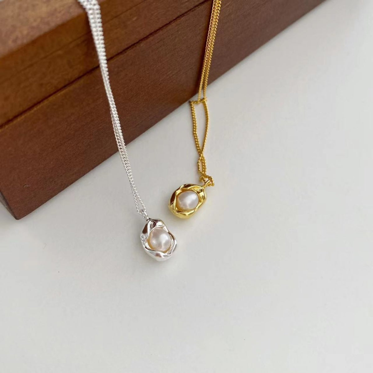 925 Sterling Silver Pearl Pendant Necklace