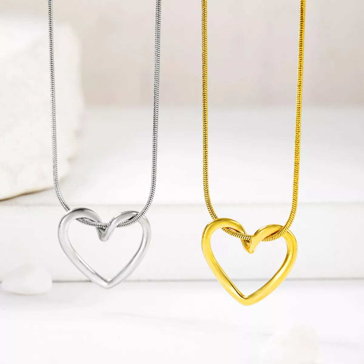 Stainless Steel Heart Necklace
