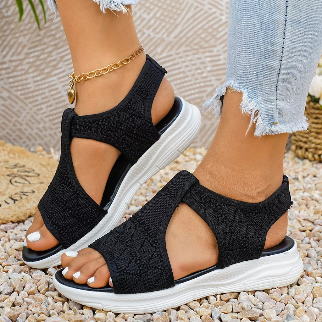 Open Toe Flats Sandals