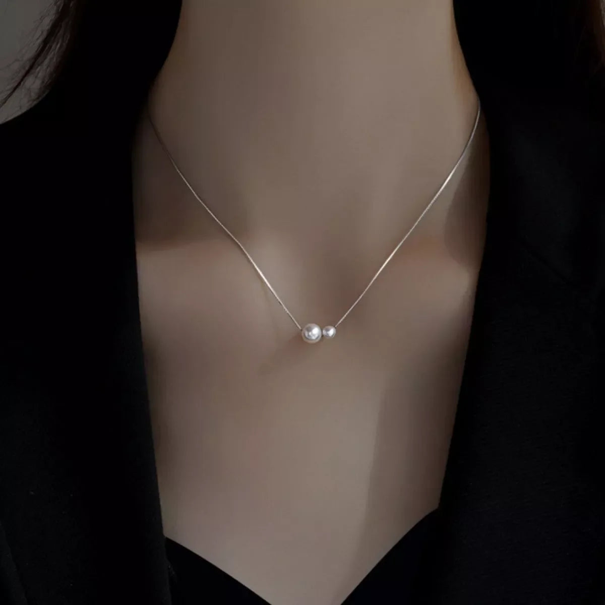 925 Sterling Silver Pearl Necklace