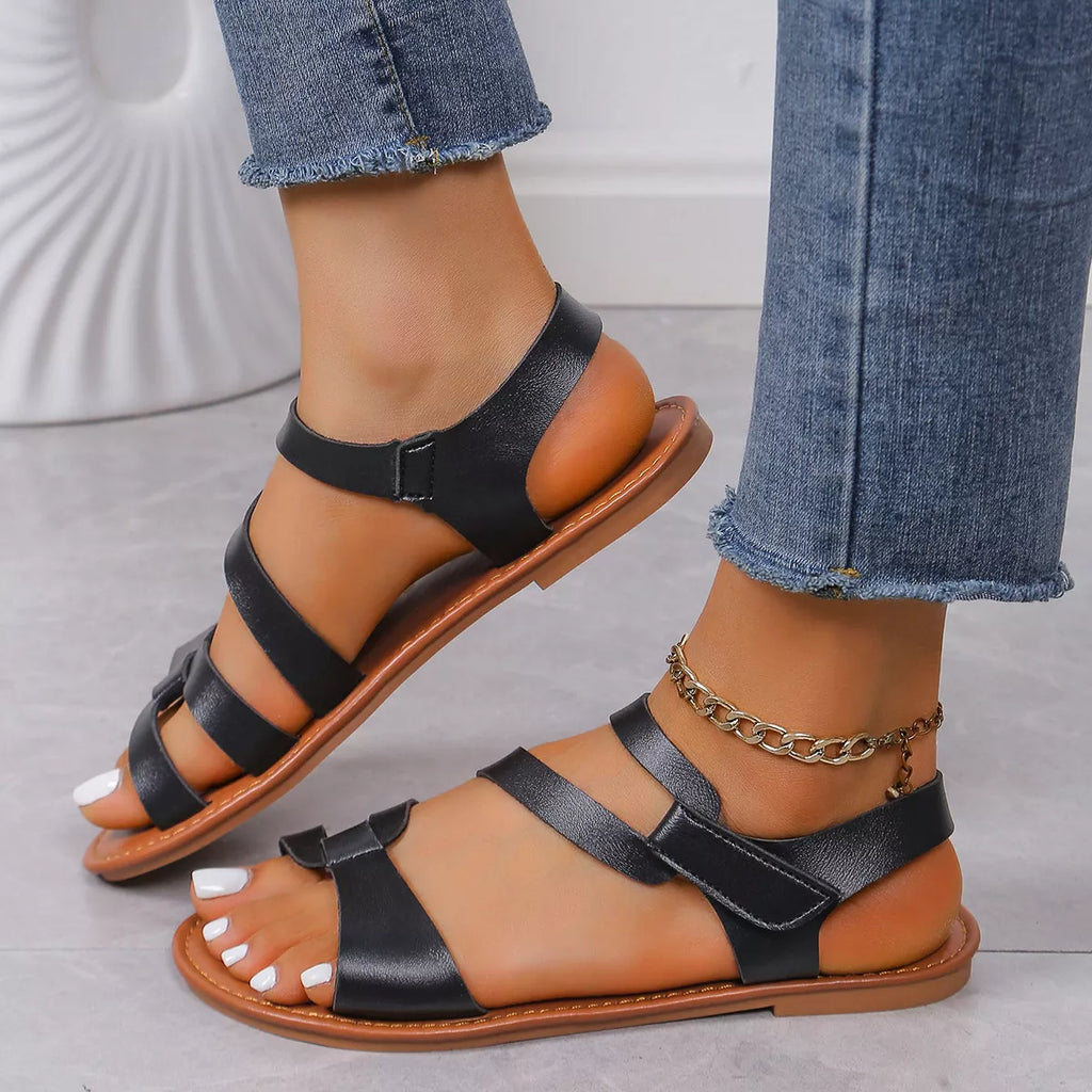 Open Toe Flats Sandals